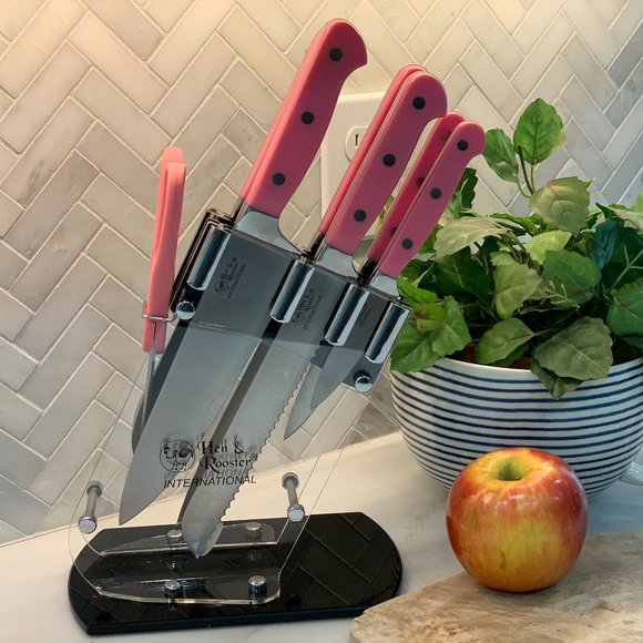 Barbie-pink Seven-piece Kitchen cutlery set from Hen & Rooster-New in Box - Picture 12 of 12